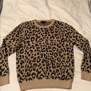 J crew cheetah print sweater